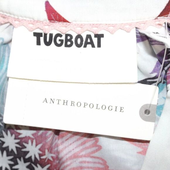 new TUGBOAT/Anthro Dress, M, Midi/Tiered Skirt, Multicolor Floral, Buttons - Picture 9 of 14